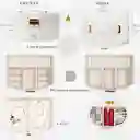 Joyero De Lujo Organizador De Joyas 2 Niveles Con Espejo Ideal Con Llave