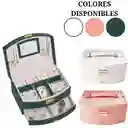 Joyero De Lujo Organizador De Joyas 2 Niveles Con Espejo Ideal Con Llave