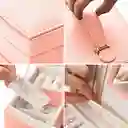 Joyero De Lujo Organizador De Joyas 2 Niveles Con Espejo Ideal Con Llave