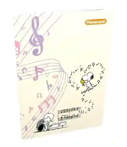 Cuaderno Cosido Pasta Dura Snoopy Music