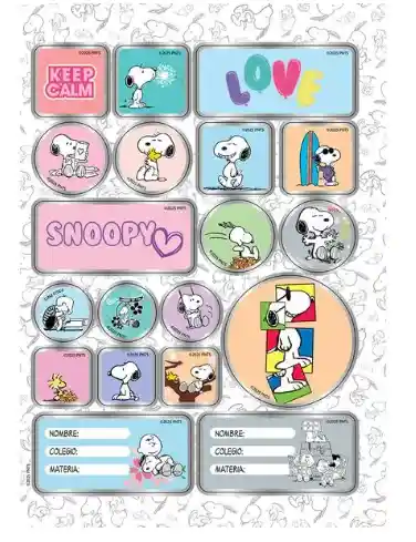 Cuaderno Cosido Pasta Dura Snoopy Music