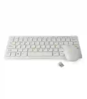Mini Keyboard Blanco + Mouse