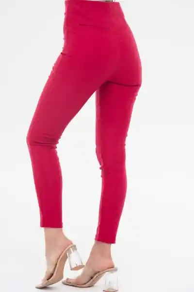 Regged Pantalón Tubo Roma Color Rojo Oscuro Talla 6