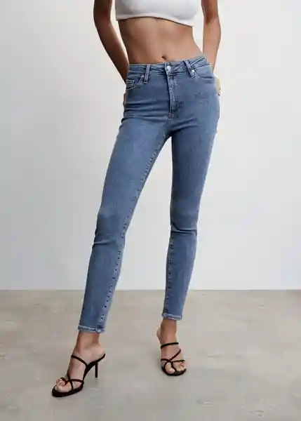 Pantalón Jean Anne Tejano Medio Talla 52 Mujer Mango