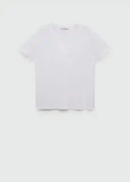 Camiseta Vispi Blanco Talla M Mujer Mango