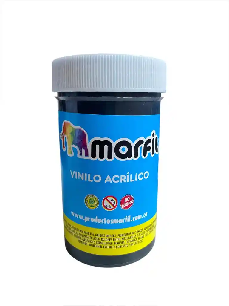 Pintura Vinilo Acrilico 150 Gm Negro