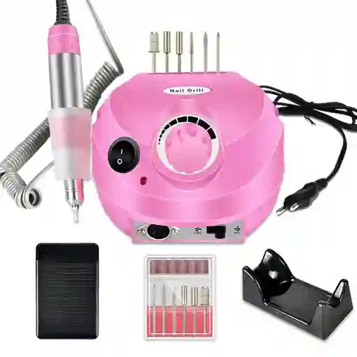 Kit Pulidor De Uñas Eléctrico Profesional Manicure Dm-202