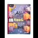 Cuaderno Rayado Scribe Cosido 100 Hojas Con Stickers Para Mujer Diseños Varios