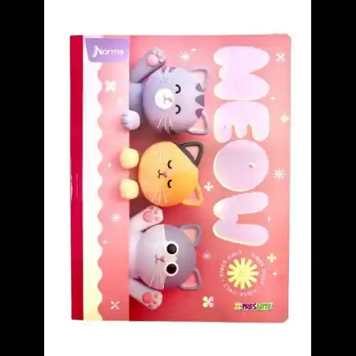 Cuaderno Rayado Norma Cosido 100 Hojas Con Stickers Para Mujer Diseños Varios