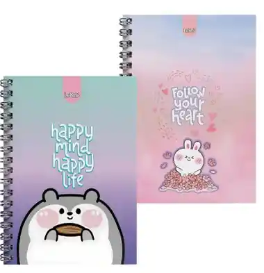 Cuaderno Pequeño 7 Materias Femenino Cuadriculado