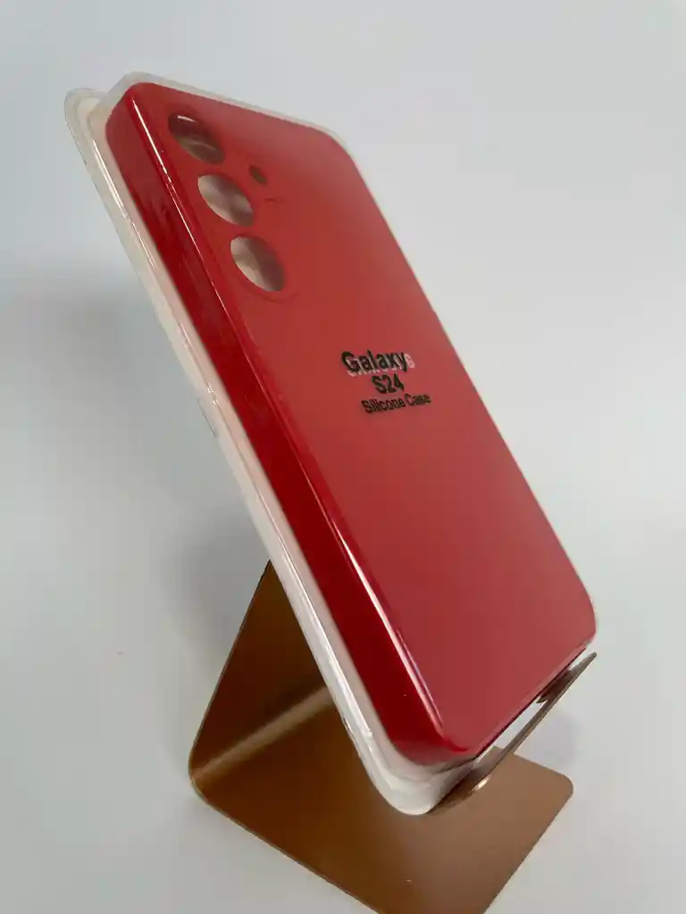 Silicon Case Samsung Galaxy S24 S25 Rojo