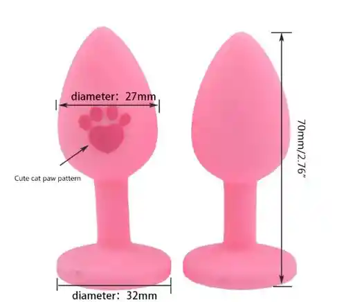 Plug Anal Silicona Footprint Talla S Joya Lila