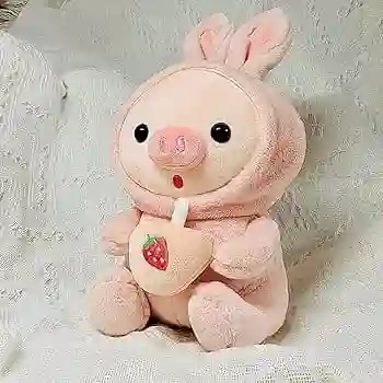 Peluche Cerdito Con Tetero