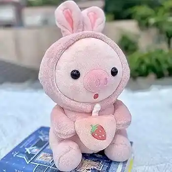 Peluche Cerdito Con Tetero