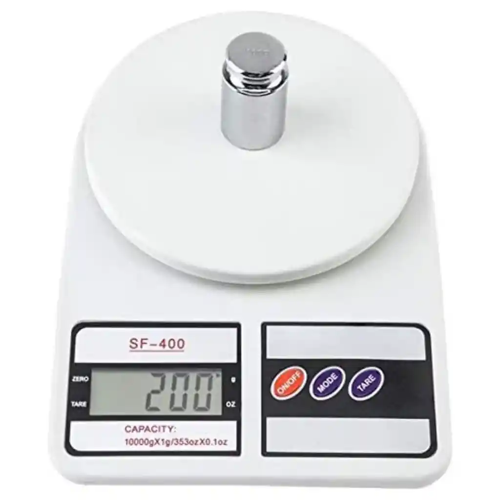 Pesa Alimentos Bascula Gramera Digital Balanza 10k F400