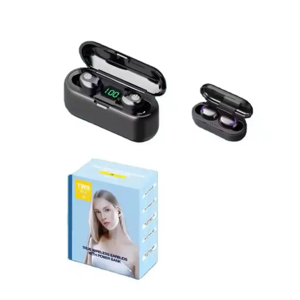 Audífonos F9 Tws V5.1 Bluetooth - Inalámbricos, Impermeables