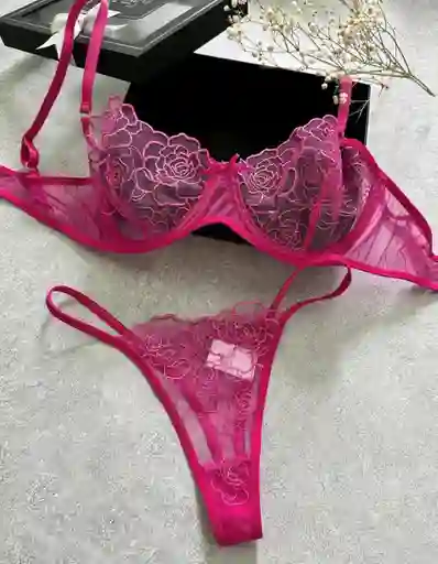 Set Diamante Fucsia