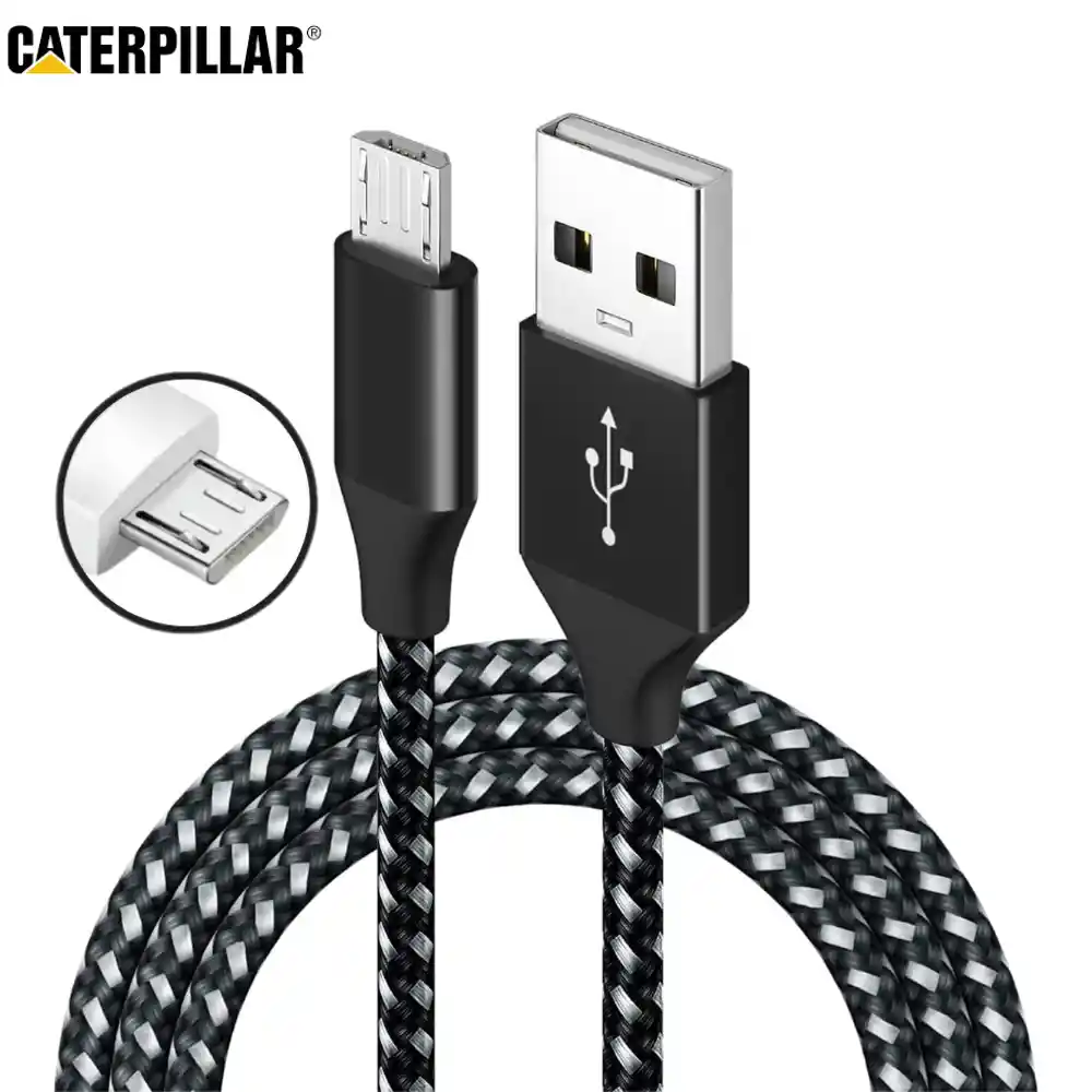 Cable Cargador Acordonado V8 Caterpillar 5a 1 Metro Carga Rapida