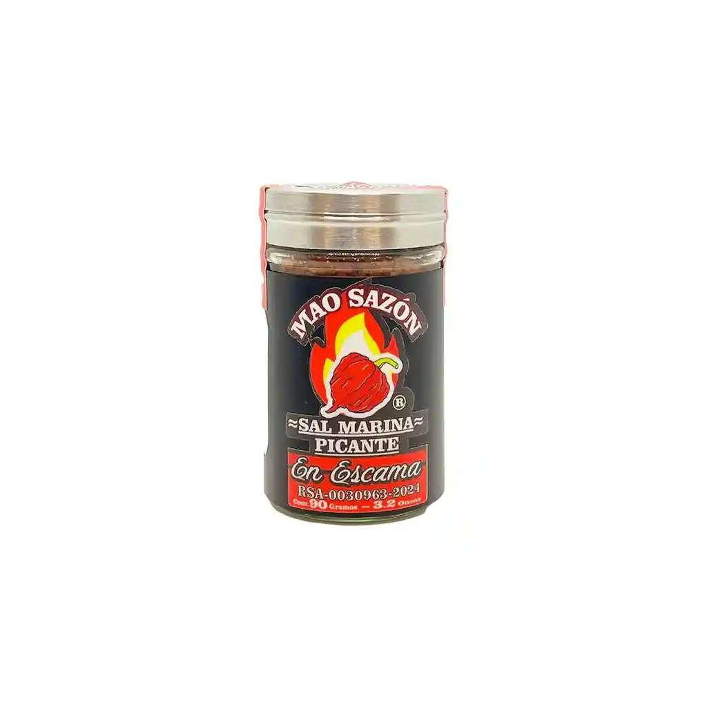 Salero Sal Marina Picante En Escama 90 Gr