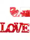 Letras Love De Luces Decoracion Amor Y Amistad 3d Rojo