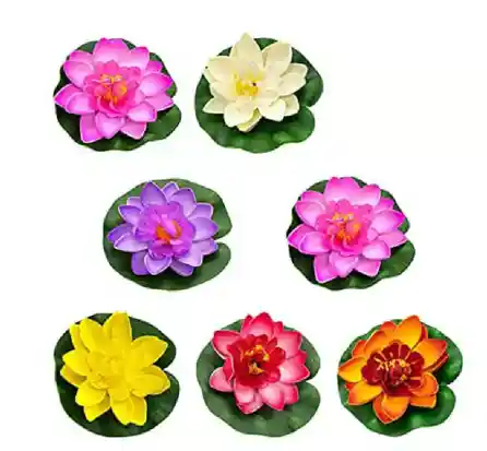 Planta Plastica Flotante (3 Flores)