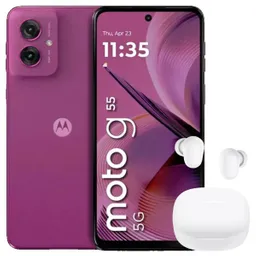 Celular Motorola Moto G55 5g 256gb /8gb Pink + Buds 6 Play Wht