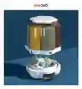 Dispensador De Alimentos Granos Cereales Giratorio X6 Compartimientos Grain Bucked Innovo Home