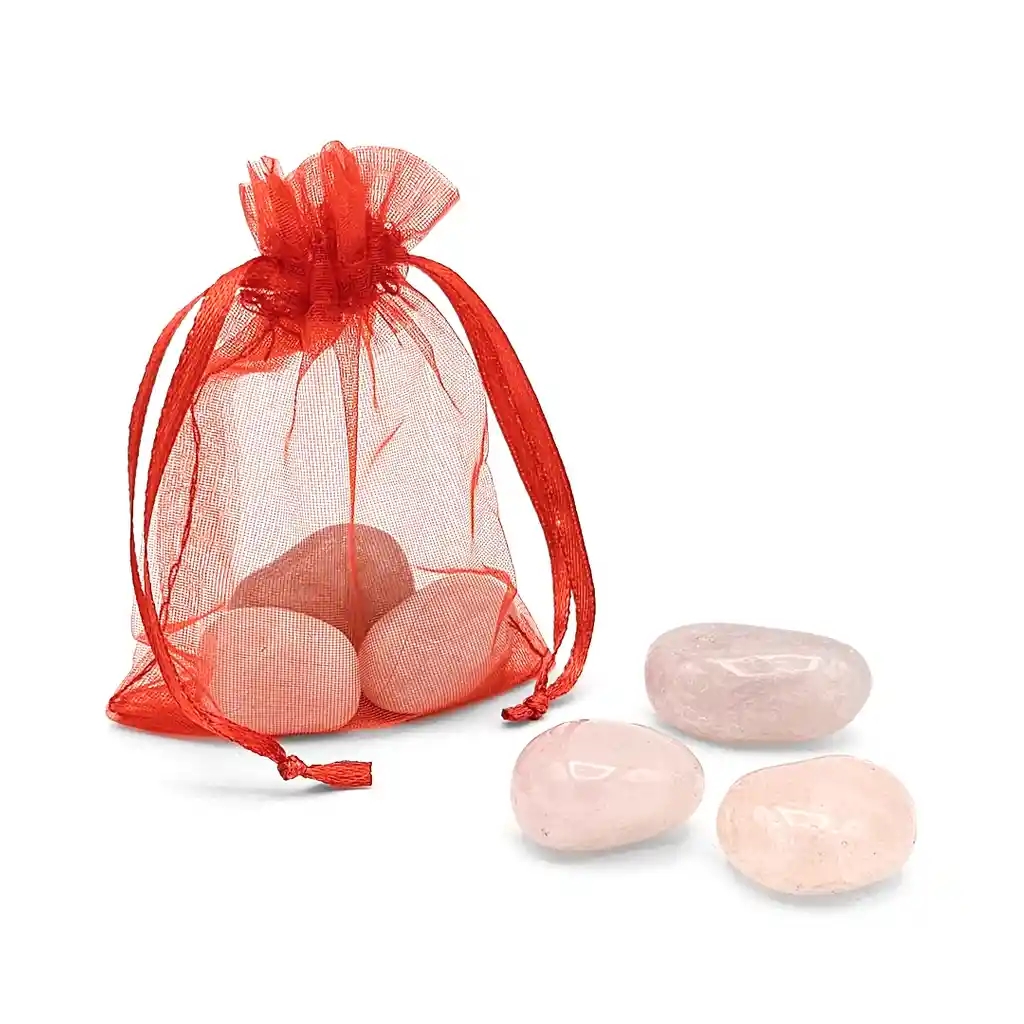 Kit De Amor Y Armonía Piedras De Cuarzo Rosado