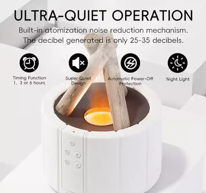 Humidificador De Aroma Llama De Fogata Control