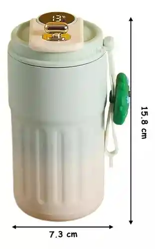 Vaso Termico Cafe De Acero Inoxidable Con Sensor Temperatura