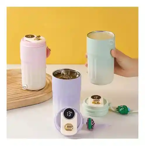 Vaso Termico Cafe De Acero Inoxidable Con Sensor Temperatura
