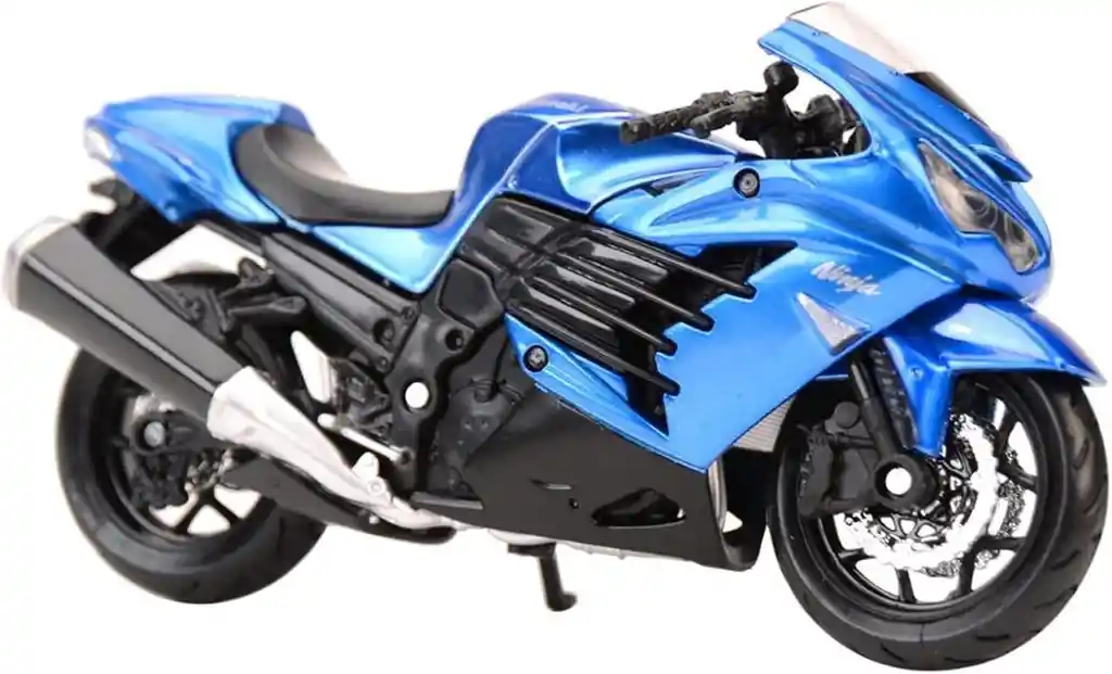 Moto Colección A Escala 1/18 Kawasaki Ninja Azul Maisto