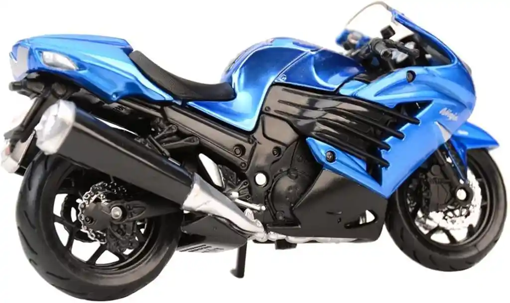 Moto Colección A Escala 1/18 Kawasaki Ninja Azul Maisto
