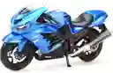 Moto Colección A Escala 1/18 Kawasaki Ninja Azul Maisto