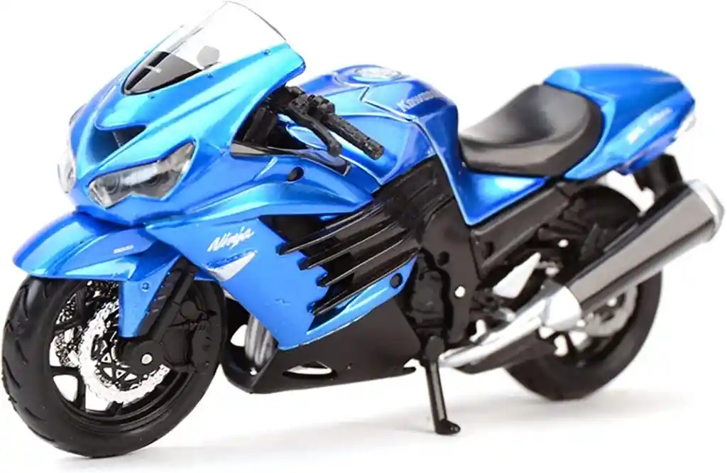 Moto Colección A Escala 1/18 Kawasaki Ninja Azul Maisto