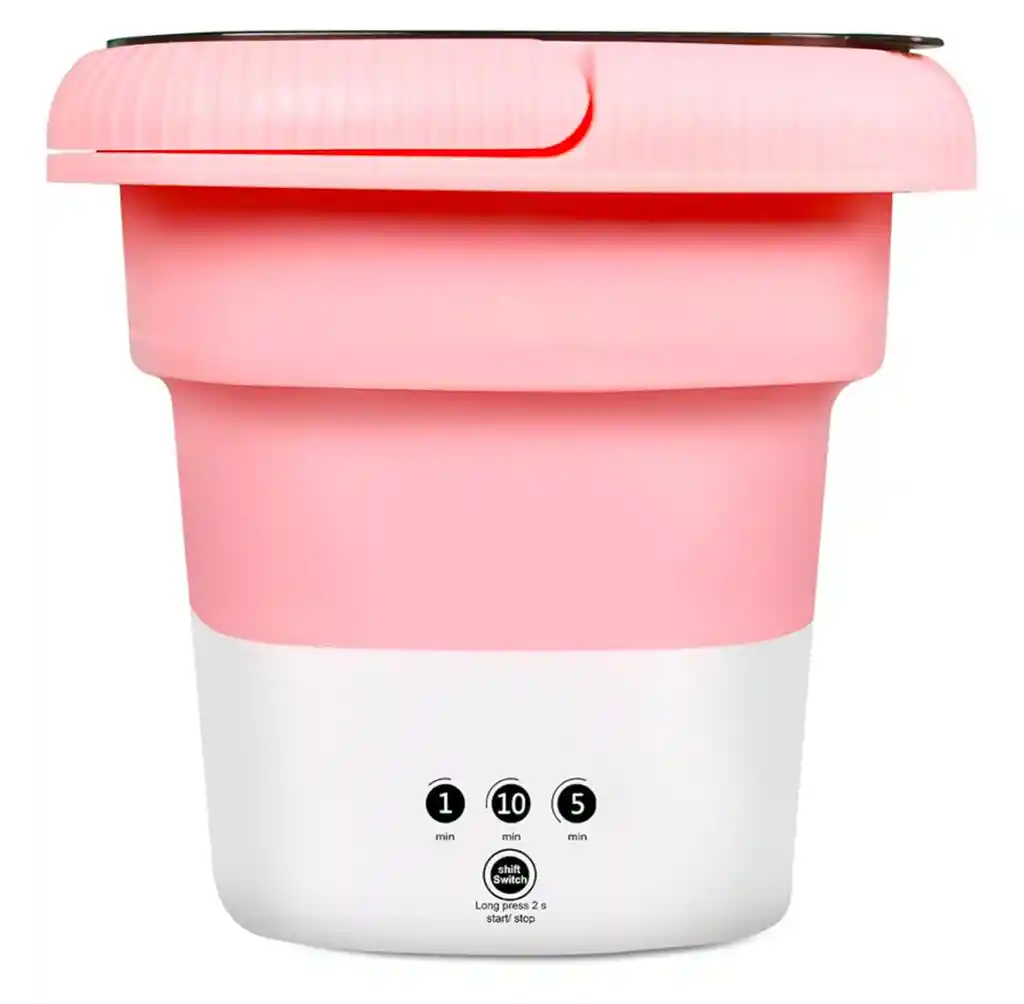 Lavadora Portátil Electrica Mini Pequeña Plegable Retractil
