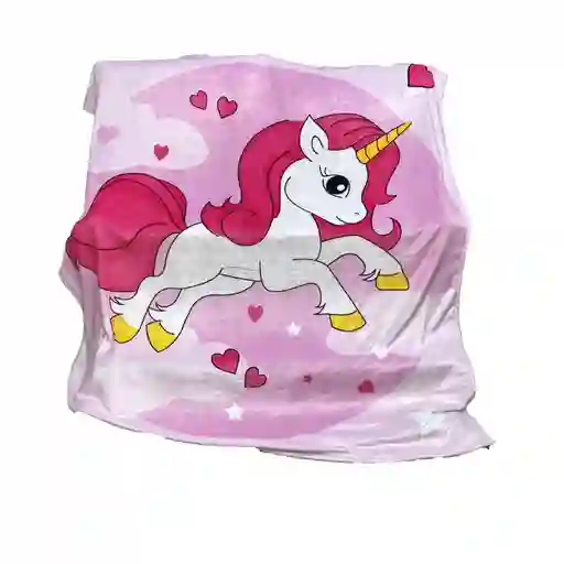 Cobija Unicornio Rosa