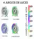 Ventilador Portatil De Escritorio Rgb Led Recargable