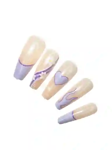 Paquete De Uñas Postizas K.nail Kp12-028 - Ref 5