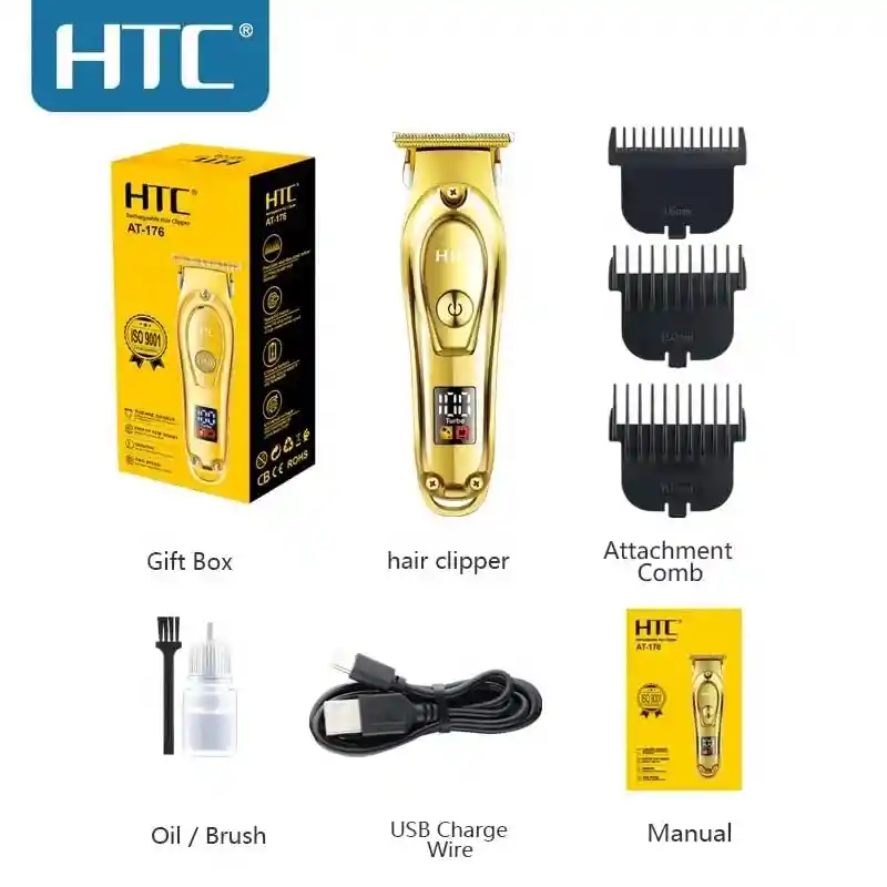 Máquina Patillera Htc Gold At-176 Uso Profesional O Casero Alta Potencia