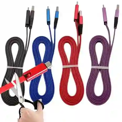 Cable Cargador Usb Tipo C Carga Rápida Flexible