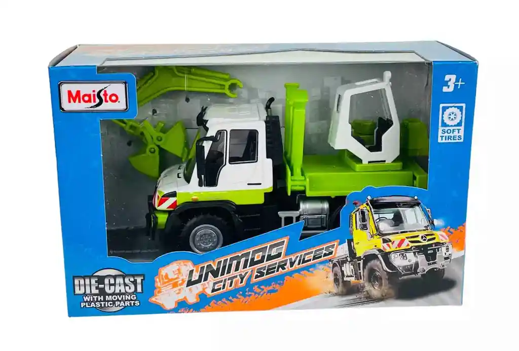 Camión A Escala 1:43 Mercedes Benz Unimog Diecast Maisto