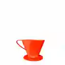 Portafiltro Melitta Rojo (tamaño #100 - Pequeño - 300 Ml)