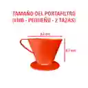 Portafiltro Melitta Rojo (tamaño #100 - Pequeño - 300 Ml)