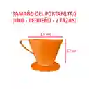 Portafiltro Melitta Naranja (tamaño #100 - Pequeño - 300 Ml)
