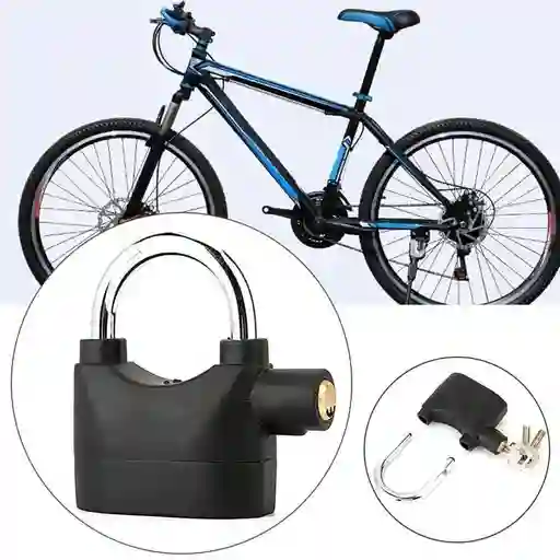 Candado De Seguridad Con Alarma Para Moto Y Puertas Con Alarma