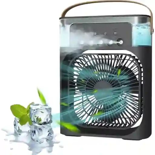 Ventilador Recargable Con Humidificador Aire Fresco En Casa