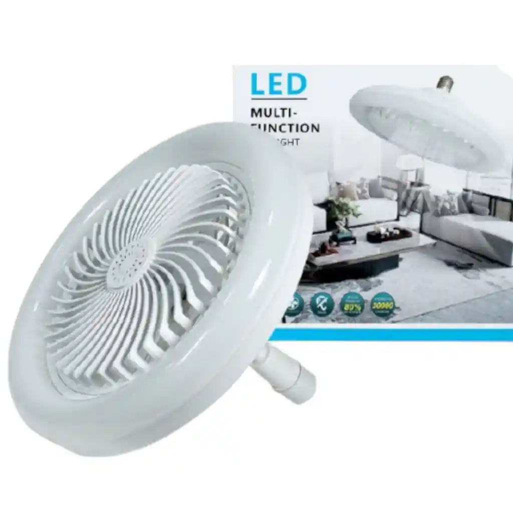 Bombillo Ventilador Led Techo Con Control Remoto