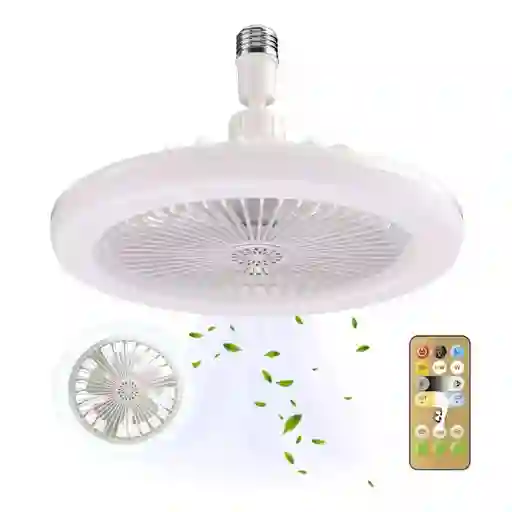Bombillo Ventilador Led Techo Con Control Remoto