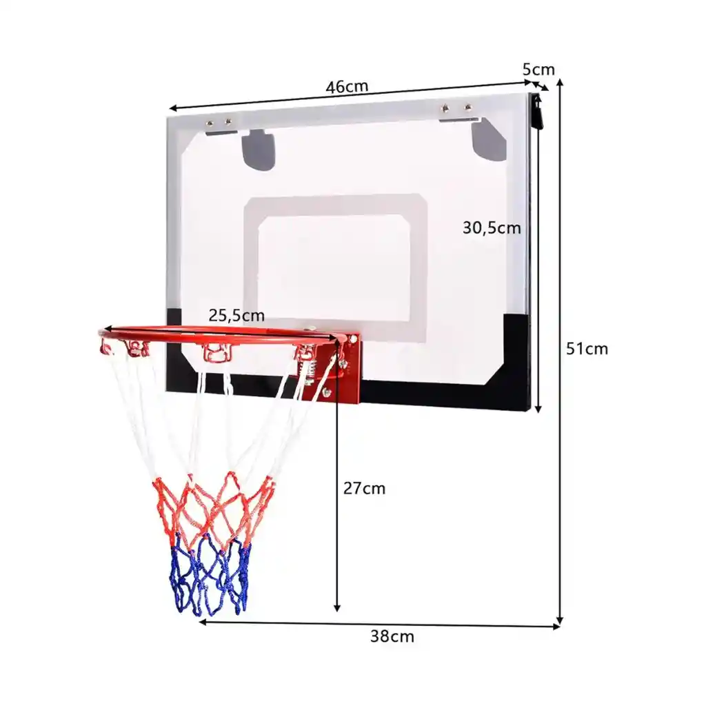 Tablero Colgante Basquetbol + Pelota Sc-88344